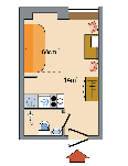 План апартаментов ID 385: Графский переулок, 7