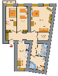 План апартаментов ID 320: Караванная улица, 24/26