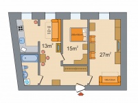 План апартаментов ID 372: Караванная улица, 5