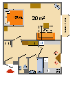 План апартаментов ID 270: Гончарная улица, 21