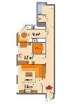 План апартаментов ID 327: Итальянская улица, 29
